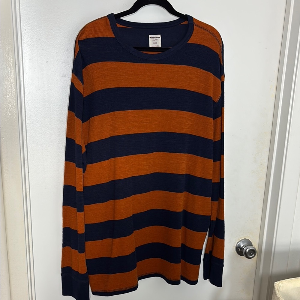 100% Cotton Striped, Oversized Sweater